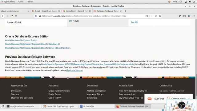 Oracle DB 12,2 - 19.3 - in the same host - Session - 02 смотреть онлайн