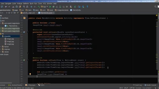 android studio sample ontouch screen смотреть онлайн