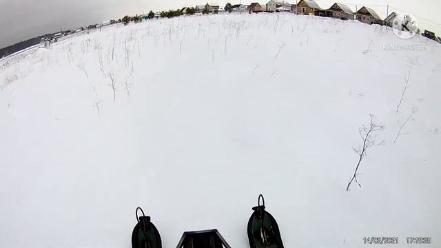 Самодельный снегоход. Ходовые испытания. смотреть онлайн