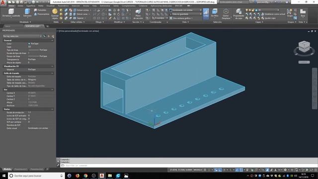 Modelado 3D AutoCAD 2019 Portaleds 1-3 смотреть онлайн