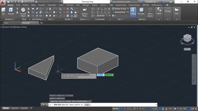 AutoCAD 2016 English - Lesson 121/149 - Moving Objects in 3D Space смотреть онлайн