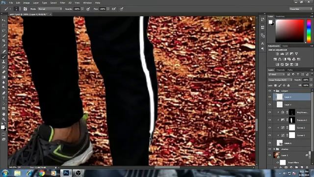 Background change and matching color in Photoshop | Photoshop speed art смотреть онлайн