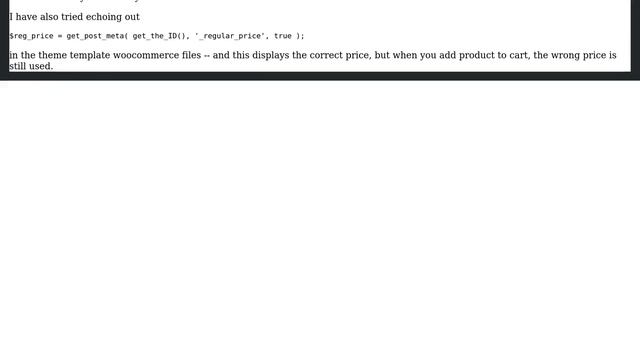 Wordpress: Need a SQL query to update meta_key='_price' with value in meta_key='_regular_price' смотреть онлайн