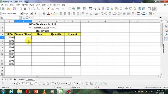 How To Entry Bill in Libreoffice calc || Billing in Libreoffice calc смотреть онлайн