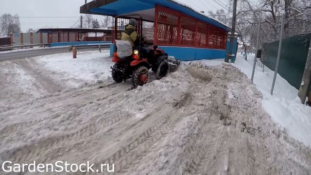 Мини-бульдозер для снега - ТРАКТОР МТЗ 152Н с ОБ12-00.000-01 смотреть онлайн