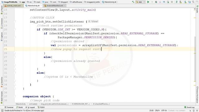 Pick an Image from the Gallery – Android Studio - Kotlin смотреть онлайн
