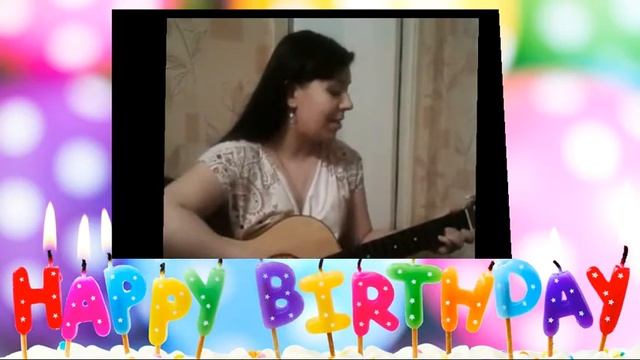 песня бабушке на день рождения, на гитаре. поздравила бабушку. смотреть онлайн