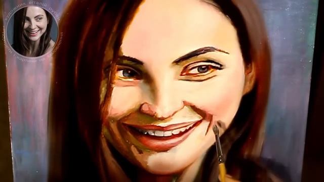 Портрет Валерії. Портрет на замовлення. Олією по акрилу. смотреть онлайн