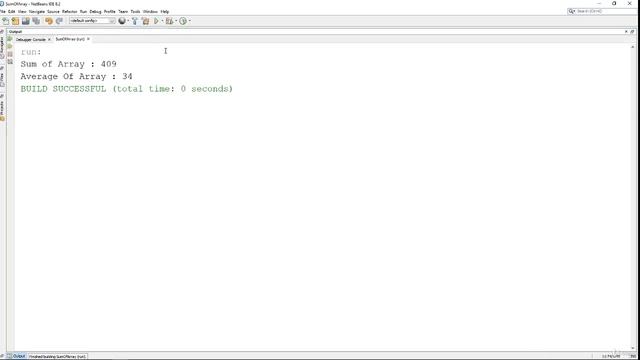 3 Sum of Array in Java NetBeans смотреть онлайн