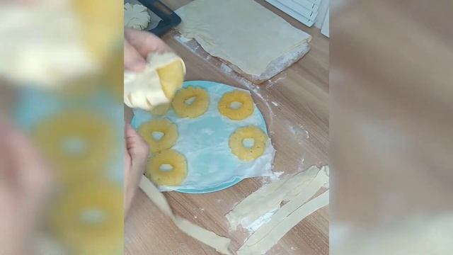 Домашнее печенье из слоеного теста с ананасами. Вкусное и необычное печенье "ХРИЗАНТЕМЫ" смотреть онлайн