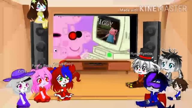 Gacha Club React Ep 1:Roblox Piggy Funny Moments (MEMES) смотреть онлайн