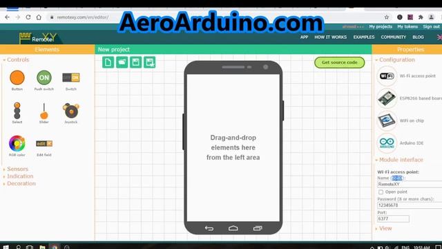 How To Use RemoteXY To Design Mobile App With ESP8266 Board