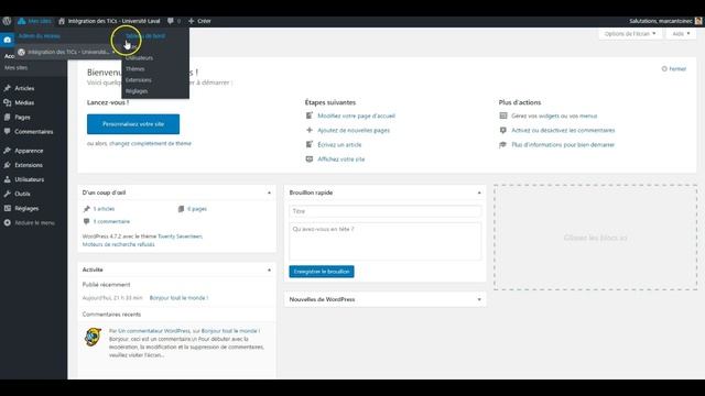 Présentation de WordPress Multisite | Capsule TEN-7027 смотреть онлайн