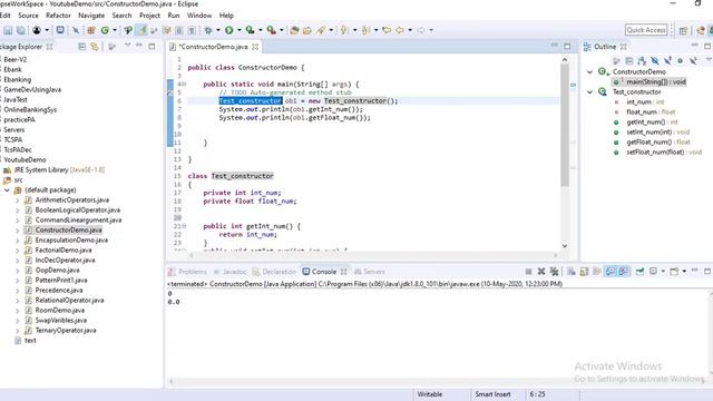 Constructor in Java | Why we use constructor instead of setter method in java смотреть онлайн