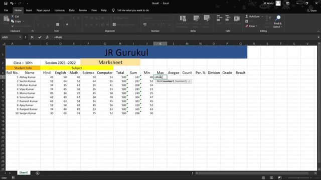 Practical MS Excel 2016 / Part 15 / DCA Full Tutorial in Hindi/2021 смотреть онлайн