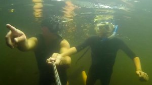 Первая подводная охота девятилетнего охотника