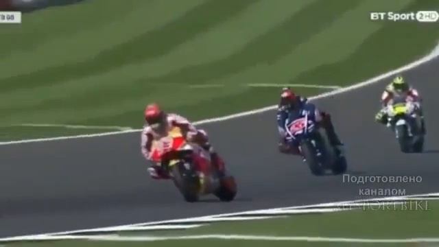 Как убиваються мотоцыклы на МОТО GP.