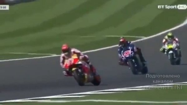 Как убиваються мотоцыклы на МОТО GP.