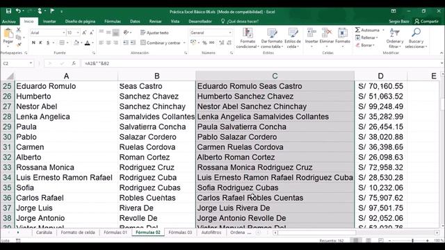 7 EJERCICIOS de EXCEL BÁSICO para PRÁCTICA - parte 6 смотреть онлайн