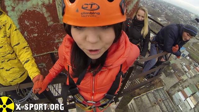 Роупджампинг в Одессе. смотреть онлайн