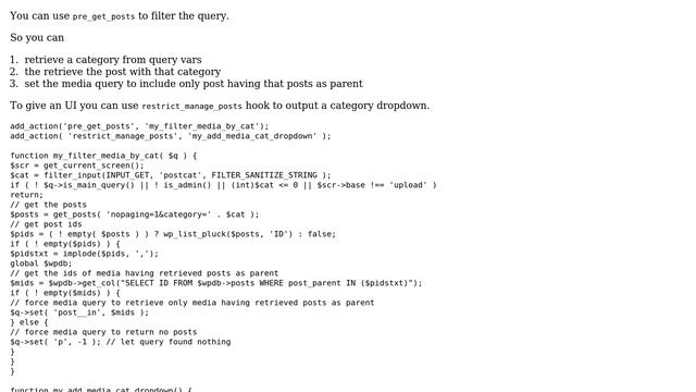 Wordpress: Filter by post category in Media Library смотреть онлайн
