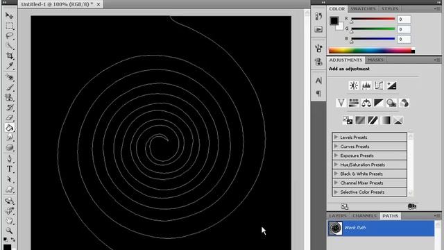 Рисуем текст по спирали в Adobe Photoshop CS4 (18/20) смотреть онлайн
