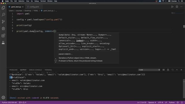4. "yaml dump", kiíratás szépen formázva смотреть онлайн