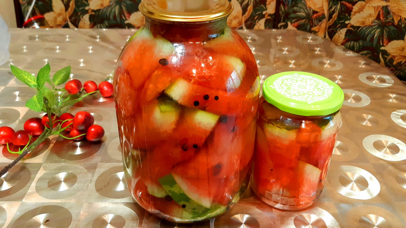 МАРИНОВАННЫЕ АРБУЗЫ НА ЗИМУ, БЕЗ УКСУСА??РЕЦЕПТ ВКУСНЫХ АРБУЗОВ! смотреть онлайн