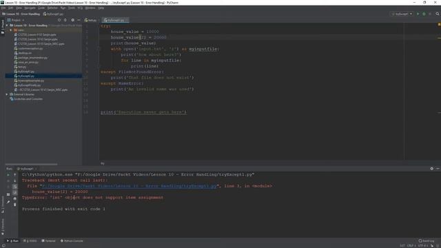 video10 4 Handling Errors and Exceptions смотреть онлайн