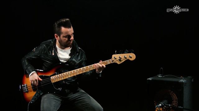 Squier by Fender Vintage Modified '77 Jazz Bass, 3-Tone Sunburst | Gear4music demo смотреть онлайн