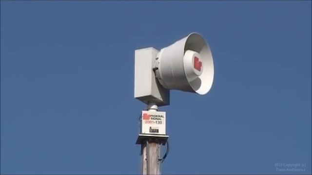 Federal Signal 2001-130 Attack Mode - Cowpens, SC 12/1/12 (Tornado Siren Test, HD)