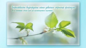 Возрождение юного девичьего строения организма. Программа для подсознательных сообщений. (Сытин)