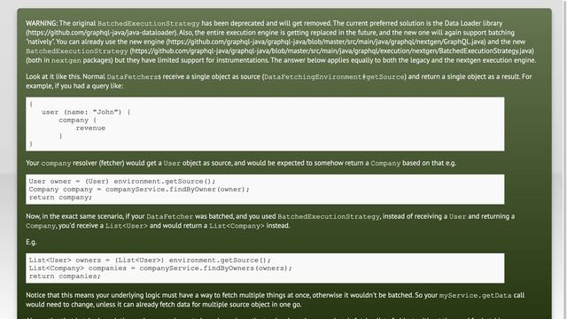 GraphQL Java: Using @Batched DataFetcher смотреть онлайн