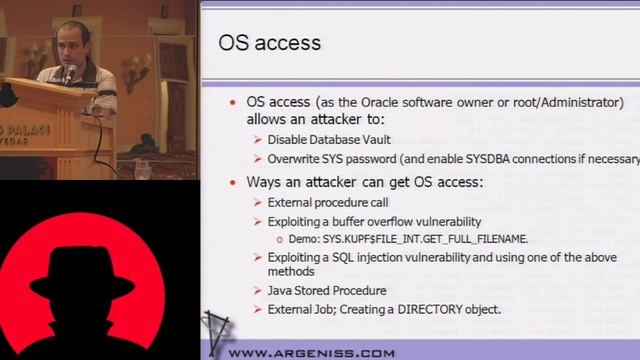 Black Hat USA 2010: Hacking and Protecting Oracle Database Vault 2/5 смотреть онлайн