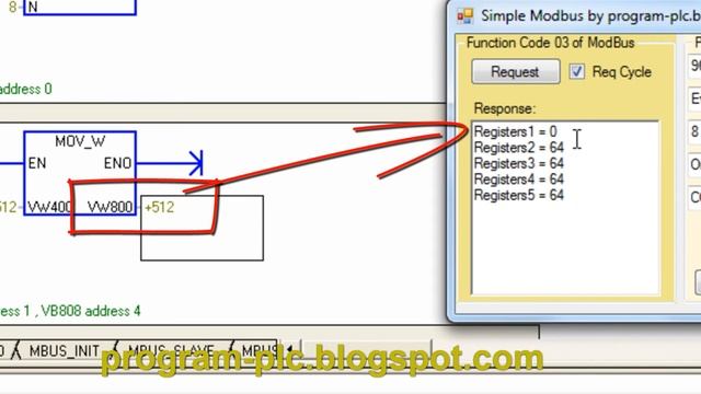 Testing of Modbus: Function Code 03 смотреть онлайн