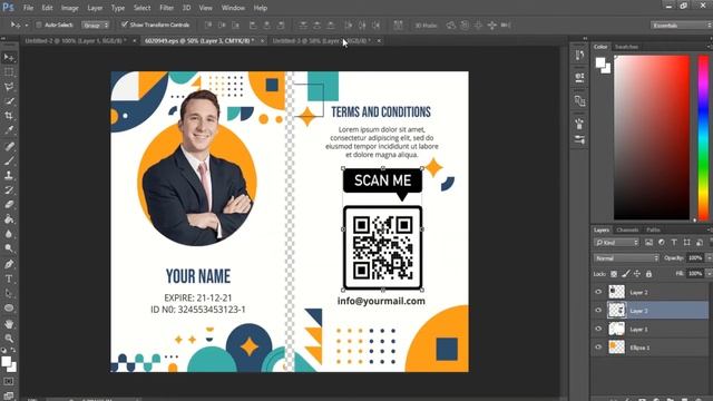 Cara membuat Kartu Nama dan QR Code Menggunakan Photoshop смотреть онлайн