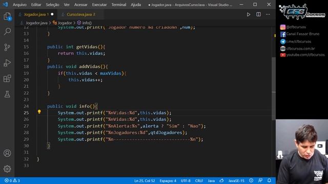 Métodos e atributos STATIC - Curso de Java - Aula 13 смотреть онлайн