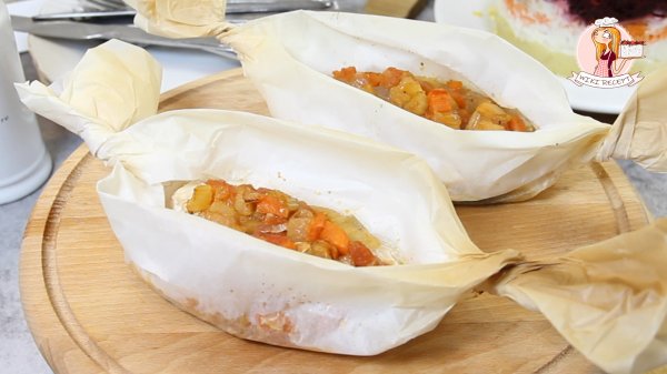 Отличный рецепт! КРАСНАЯ РЫБА с ОВОЩАМИ в ДУХОВКЕ в ПЕРГАМЕНТЕ. Wiki Recept