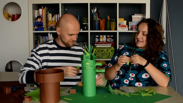 кактус - бумажная школа Игоры и Ноташи