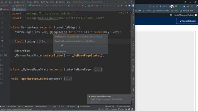 bottom sheet flutter | flutter in hindi/urdu смотреть онлайн