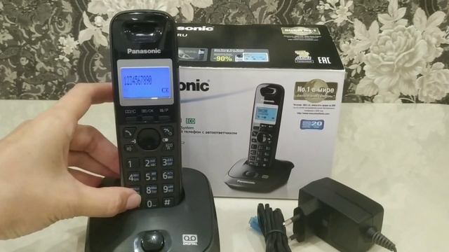 Цифровой беспроводной телефон с автоответчиком Panasonic смотреть онлайн