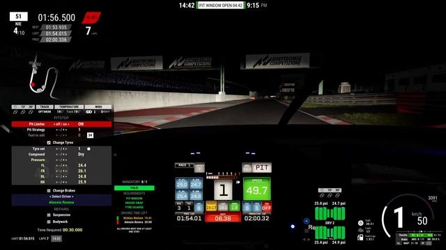 ?Asseto Corsa Competizione Ferrari 296 GT 3 AF corse Hungary [Šampionát ?3/1] смотреть онлайн