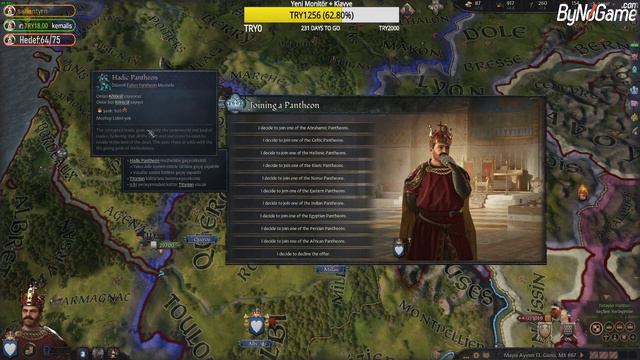 Crusader Kings 3 Tanrı Olma Modu | Pantheon of the Gods | İnceleme смотреть онлайн