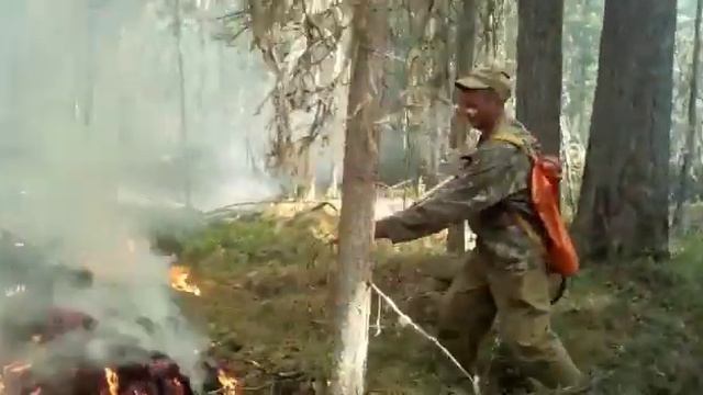 Вездеход R2, тушение пожара в Томской области, часть 7. смотреть онлайн