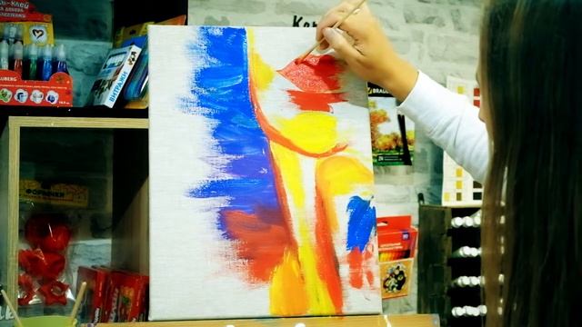 картина за 30 минут. Dali Art Party "Помнящая поцелуй" смотреть онлайн