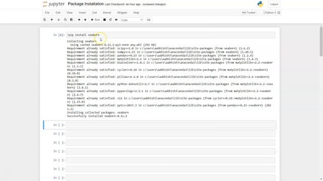 How to Install seaborn in Python Anaconda Jupyter Notebook смотреть онлайн