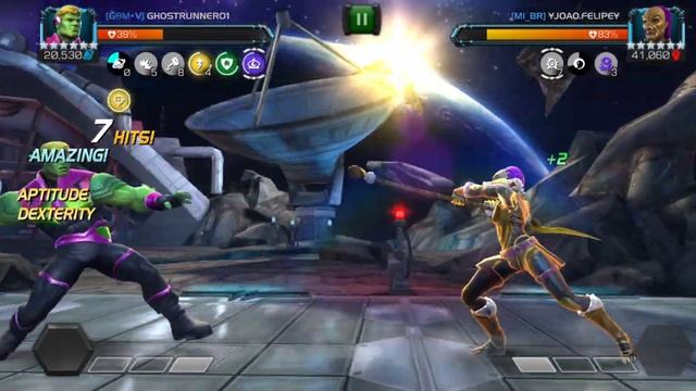Off Season War - R4 Hulkling vs Jabari on Path 2 Node 41 (EMP Mod.) смотреть онлайн