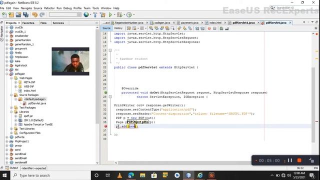 how to write content in PDF using servlet in Java смотреть онлайн