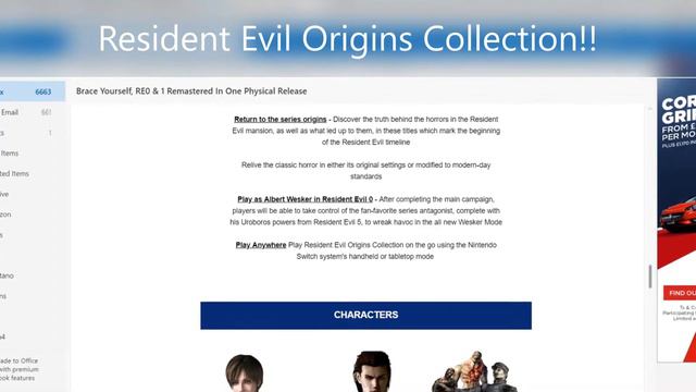 Nintendo Switch - BRACE YOURSELF: RE0 & RE1 Remastered in one Physical Package!! смотреть онлайн