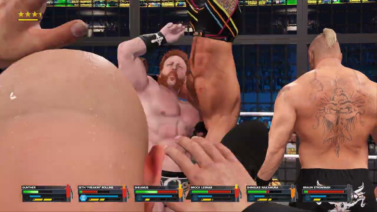 WWE2K23 Sheamus vs Gunther vs Seth Rollins vs Brock Lesnar vs Braun Strowman vs Shinsuke Nakamura смотреть онлайн